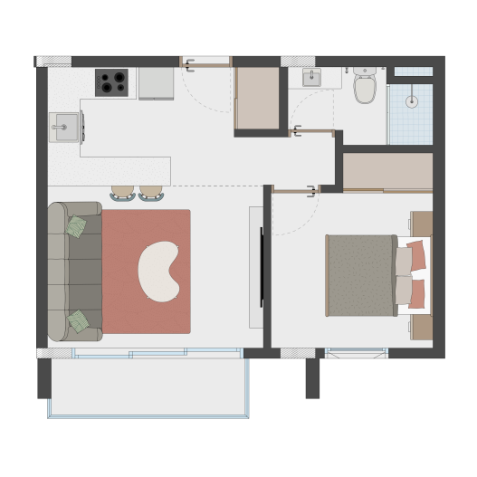 Planos45.86m²